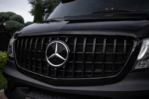 Mercedes Sprinter W906 2006–2018 гг. Передняя решетка Panamericana GT Panamericana Черная (2013-2018) фото 1