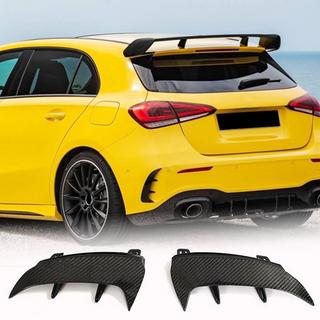 Накладки на задний бампер (для A45 AMG 2021-2023, Карбон) фото 1