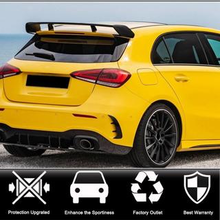Накладки на задний бампер (для A45 AMG 2021-2023, Карбон) фото 2