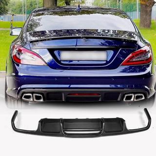 Диффузор заднего бампера (для Base/CLS63 AMG 2015-2018, Карбон) фото 1