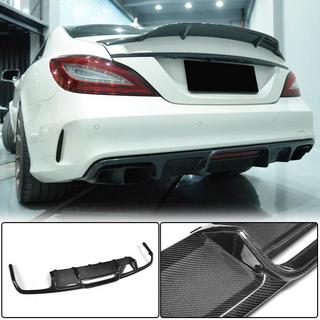 Диффузор заднего бампера (для Base/CLS63 AMG 2015-2018, Карбон) фото 2