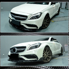 Mercedes CLS C218 2011-2018 гг. Накладка на передний бампер Lip V3 (для CLS63 AMG SD 2015-2018, Пластик) фото 5