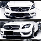 Mercedes CLS C218 2011-2018 гг. Накладка на передний бампер Lip V1 (для CLS63 AMG SD 2011-2014, Карбон) фото 3