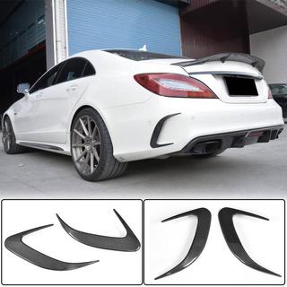 Накладки на задний бампер (для Base / CLS63 AMG SD 2015-2018, Карбон) фото 1