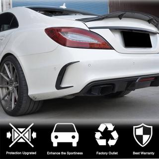 Накладки на задний бампер (для Base / CLS63 AMG SD 2015-2018, Карбон) фото 3