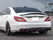 Mercedes CLS C218 2011-2018 гг. Диффузор заднего бампера для AMG-Line/CLS63 AMG 2011-2014, Карбон фото 3