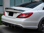 Mercedes CLS C218 2011-2018 гг. Диффузор заднего бампера для AMG-Line/CLS63 AMG 2011-2014, Карбон фото 4