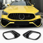 Mercedes CLA C118 2019- гг. Накладки на передний бампер (для CLA45 AMG 2019-2022, ABS) фото 1
