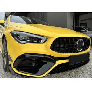 Накладки на передний бампер (для CLA45 AMG 2019-2022, ABS) Mercedes CLA C118 2019- гг. фото 2