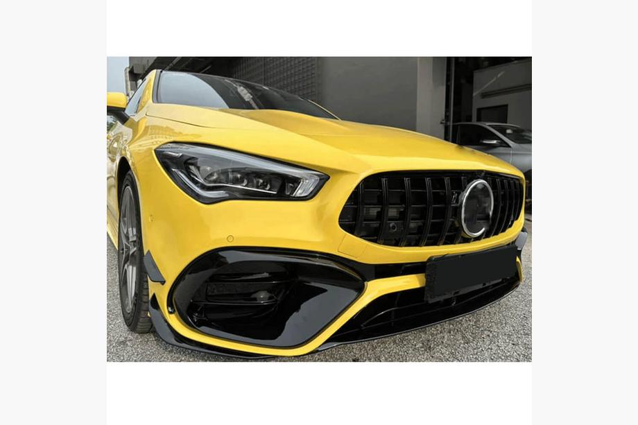 Mercedes CLA C118 2019- гг. Накладки на передний бампер (для CLA45 AMG 2019-2022, ABS) Фото 2