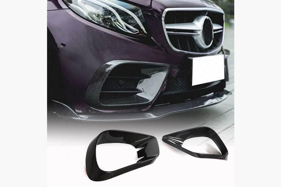 Mercedes E-class coupe C238 2016-2024 гг. Карбоновые Накладки на Передний Бампер (для AMG-Line 2017-2019) Image