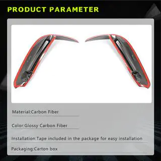 Карбоновые накладки на противотуманные фары (для V-Class 2014-2019) фото 4