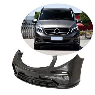Передний бампер V2 (2014-2019, Карбон) Mercedes Vito/V-class W447 2014- гг. фото 1