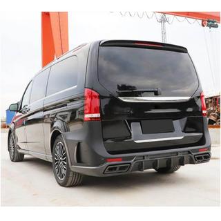 Задний Бампер (2014-2019, Карбон) Mercedes Vito/V-class W447 2014- гг. фото 2