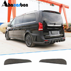 Mercedes Vito/V-class W447 2014- гг. Накладка на задний бампер (2014-2019, Карбон) фото 1