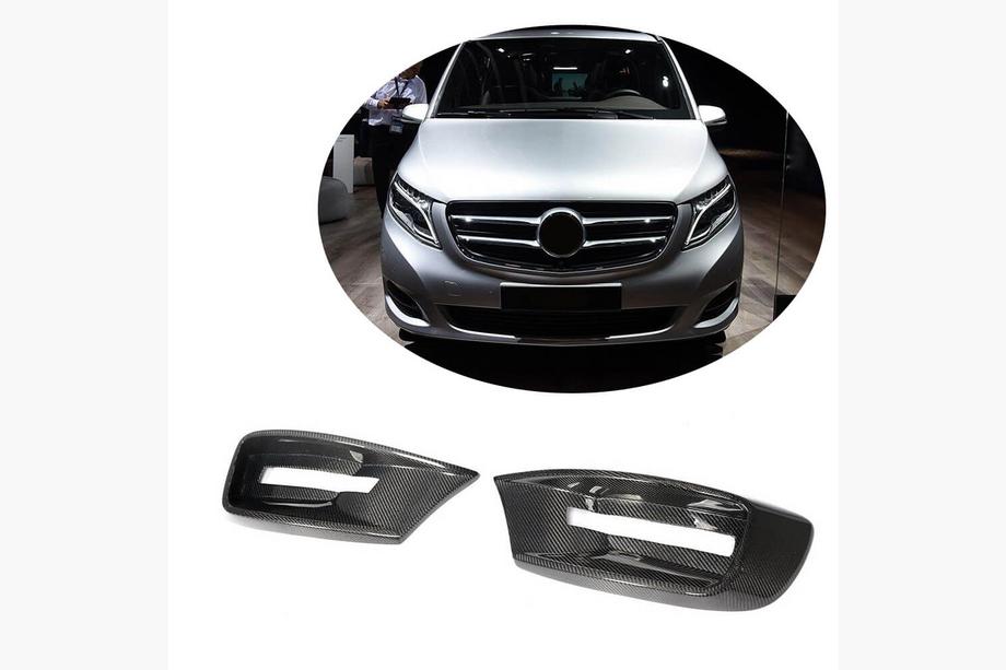 Mercedes Vito/V-class W447 2014- гг. Накладки на противотуманные фары V1 (2014-2019, Карбон) Image