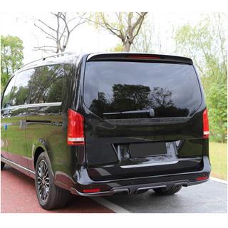 Диффузор заднего бампера V3 (для V-Class 2014-2019, Карбон) фото 2