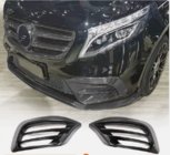 Mercedes Vito/V-class W447 2014- гг. Накладки на Противотуманные Фары V1 (2020+, Сухой Карбон) фото 1