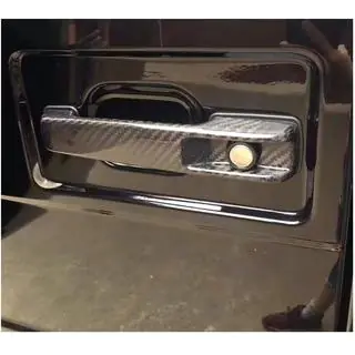 Накладки на Ручки Дверей (2004-2018, Сухой Карбон) Mercedes G class W463 1990-2018 гг. фото 3