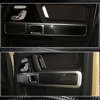 Накладки на внутренние панели дверей (Dry Carbon) Mercedes G сlass W463 2018-2024 гг. фото 4