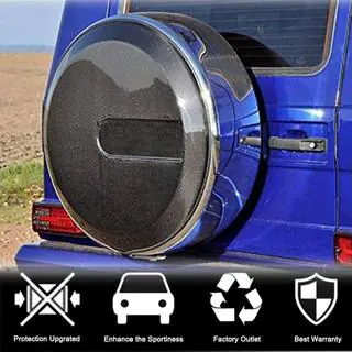 Накладка на запасное колесо (2004-2018, Сухой карбон) Mercedes G class W463 1990-2018 гг. фото 2