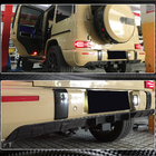 Mercedes G class W463 2018-2024 гг. Диффузор заднего бампера V1 для G63 AMG, Карбон фото 4
