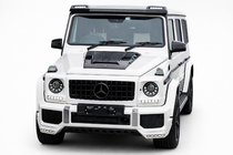 Mercedes G class W463 1990-2018 гг. Накладка на капот BRBS (2004-2018, Карбон) фото 1