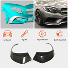 Mercedes S-class C217 Coupe 2014-2020 гг. Карбоновые Накладки на Передний Бампер (для AMG-Line 2015-2018) фото 3