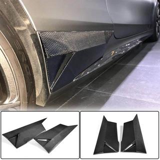 Боковые накладки на пороги (для AMG-Line 2015-2018, Карбон) Mercedes S-class C217 Coupe 2014-2020 гг. фото 1