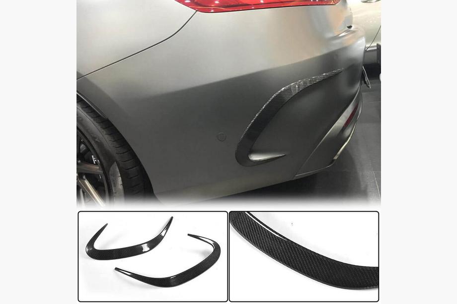 Mercedes S-class C217 Coupe 2014-2020 гг. Накладка на задний бампер (для AMG / AMG-Line, Карбон) Фото 1