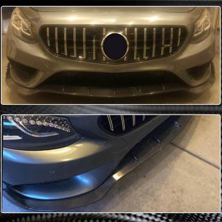 Передний Бампер Лип V2 для AMG-Line 2015-2018 Карбон фото 4