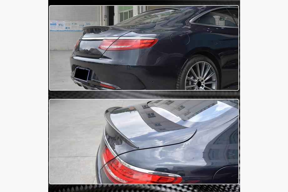 Mercedes S-class C217 Coupe 2014-2020 гг. Спойлер V1 (купе, Карбон) Фото 4