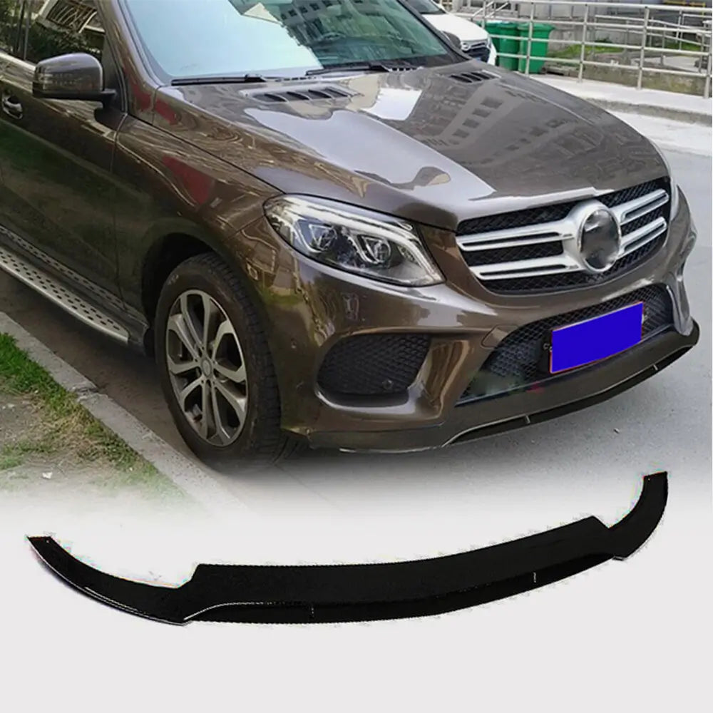 Mercedes GLE coupe C292 2015-2019 гг. Накладка на передний бампер Lip (для GLE43 AMG, Пластик) Image