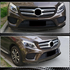 Mercedes GLE coupe C292 2015-2019 гг. Накладка на передний бампер Lip (для GLE43 AMG, Пластик) фото 3