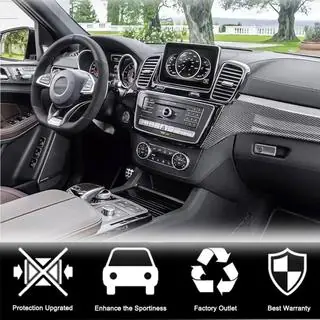 Карбоновые вставки в салон (Карбон) Mercedes GLE coupe C292 2015-2019 гг. фото 3