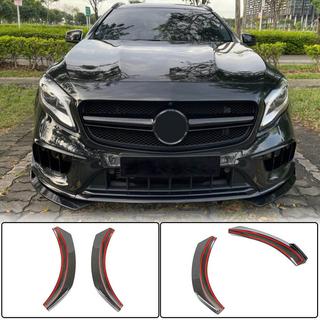 Карбоновые флапсы на передний бампер (для GLA45 AMG 2017-2020) фото 1
