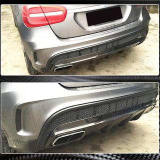 Диффузор заднего бампера для GLA45 AMG, Карбон фото 3