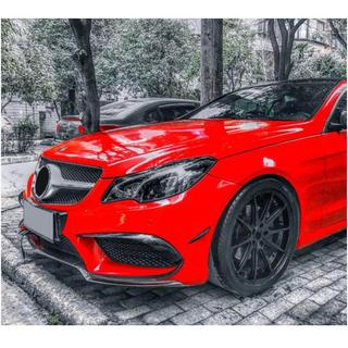 Накладки на Передний Бампер (для AMG-Line 2014-2016, Карбон) фото 2