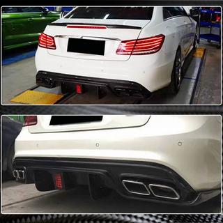Диффузор заднего бампера для AMG-Line 2014-2016, Карбон фото 3