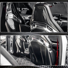Mercedes CLA C118 2019- гг. Накладки на сиденья из Dry Carbon фото 6