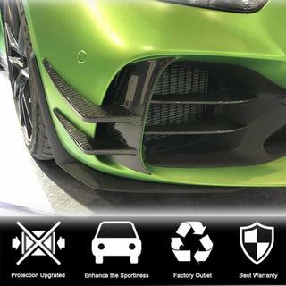 Накладки на передний бампер V1 (для GT R 2016-2019, Карбон) фото 3