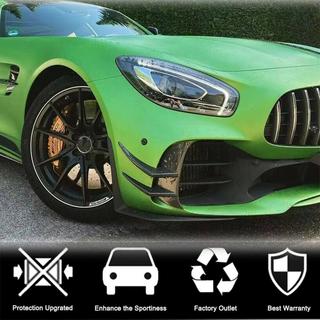Накладки на передний бампер V2 (для GT R 2016-2019, Сухой карбон) фото 3