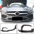 Mercedes AMG GT C190/R190 2014-2022 гг. Накладка на передний бампер Lip (для 2015-2017, Карбон) фото 1