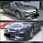 Mercedes AMG GT C190/R190 2014-2022 гг. Накладка на передний бампер Lip (для 2015-2017, Карбон) фото 4