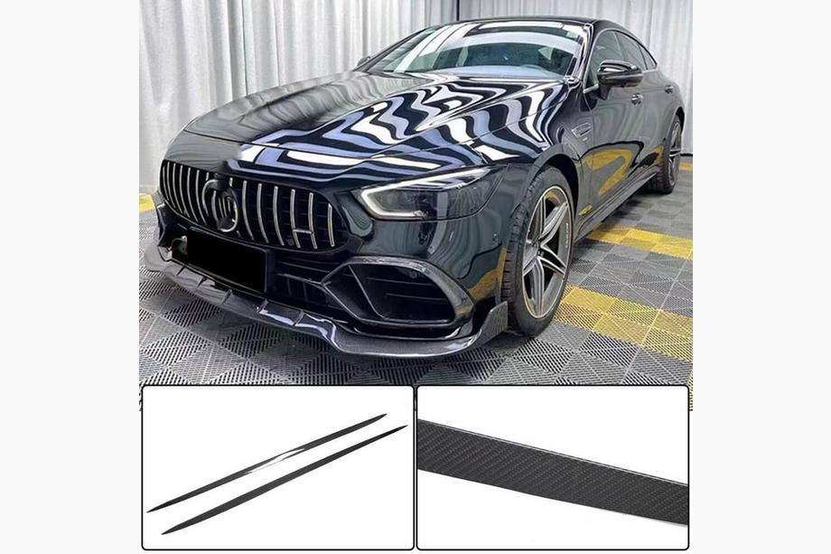 Mercedes AMG GT 4 X290 2018- гг. Боковые Пороги (для GT53 2018-2022, Сухой Карбон) Фото 1