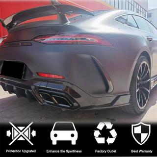 Накладки на задний бампер V1 (для GT63 2018-2022, Карбон) фото 2