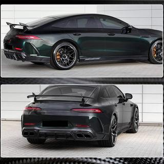 Накладки на задний бампер V1 (для GT63 2018-2022, Карбон) фото 3
