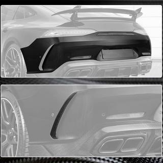 Накладки на задний бампер V1 (для GT63 2018-2022, Карбон) фото 4