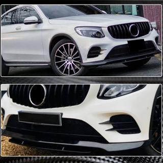 Накладка на передний бампер Lip (для AMG-Line/GLC43 AMG, Карбон) фото 2