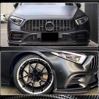 Накладки на Передний Бампер (для AMG-Line 2018-2020, Карбон) фото 4